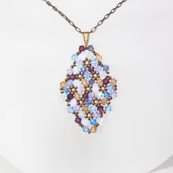 Pendant 40cm - Shea Rhombus M-Bronze Chain - Pendant 40cm - Laiton bronze